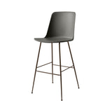 Rely Bar + Counter High Backrest Chair: HW96 + HW91 + Bar (HW96) + Stone Grey + Bronzed
