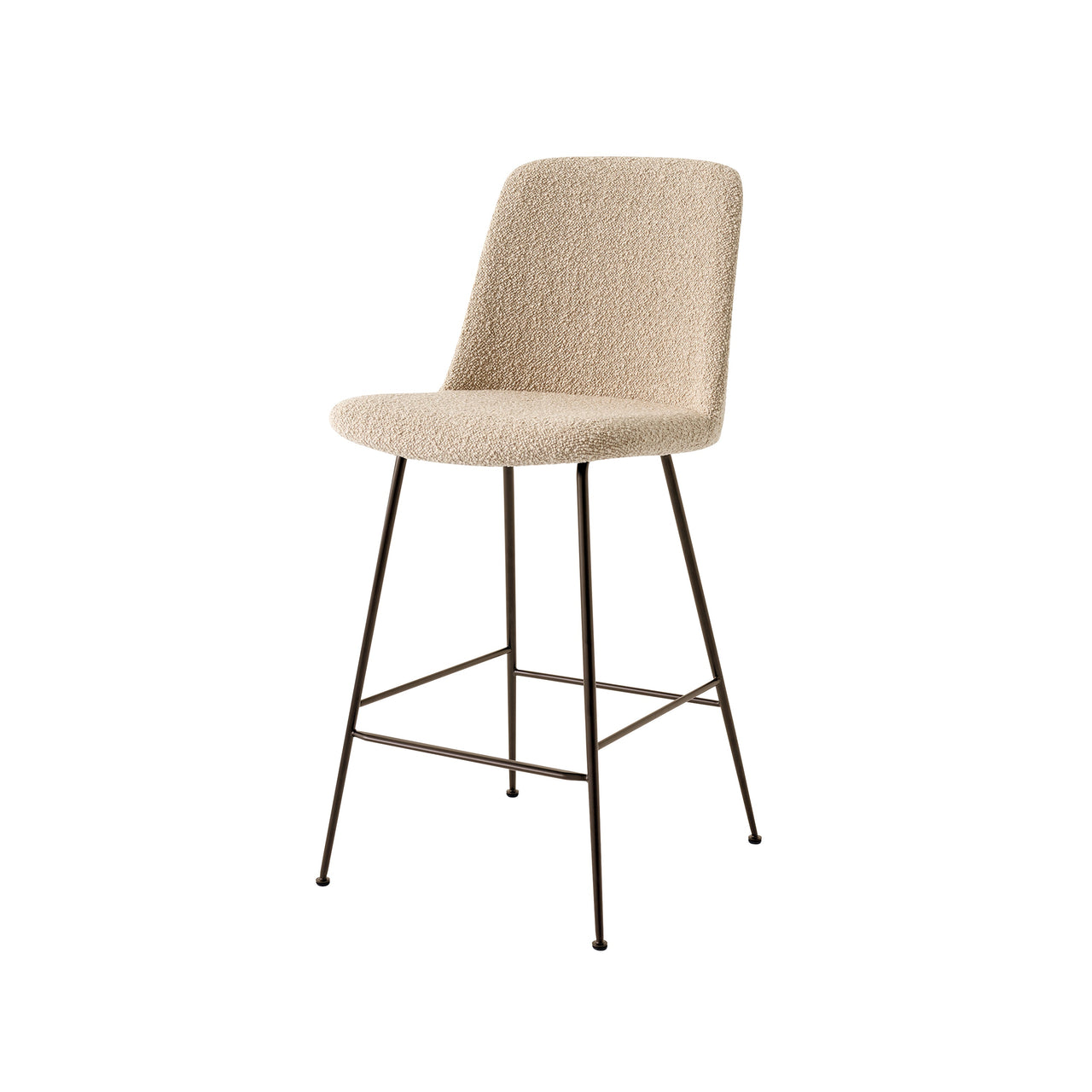 Rely Bar + Counter High Backrest Chair: HW98 + HW93 + Counter (HW93) + Bronzed