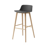 Rely Bar + Counter Low Backrest Chair: HW123 + HW118 + Bar (HW123) + Stone Grey + Oak