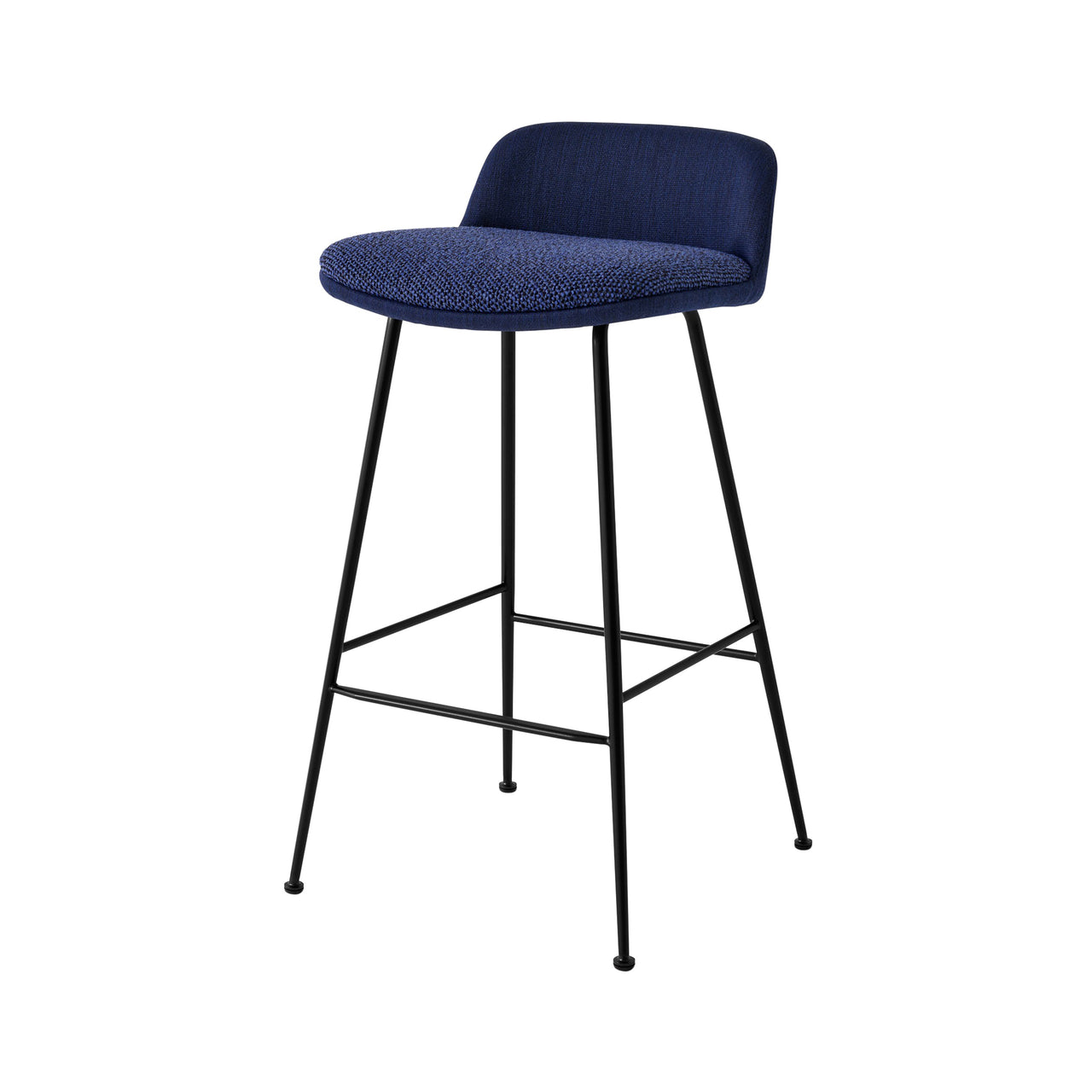 Rely Bar + Counter Stool: HW90 + HW85 - Set of 4 + Counter (HW85) + Black