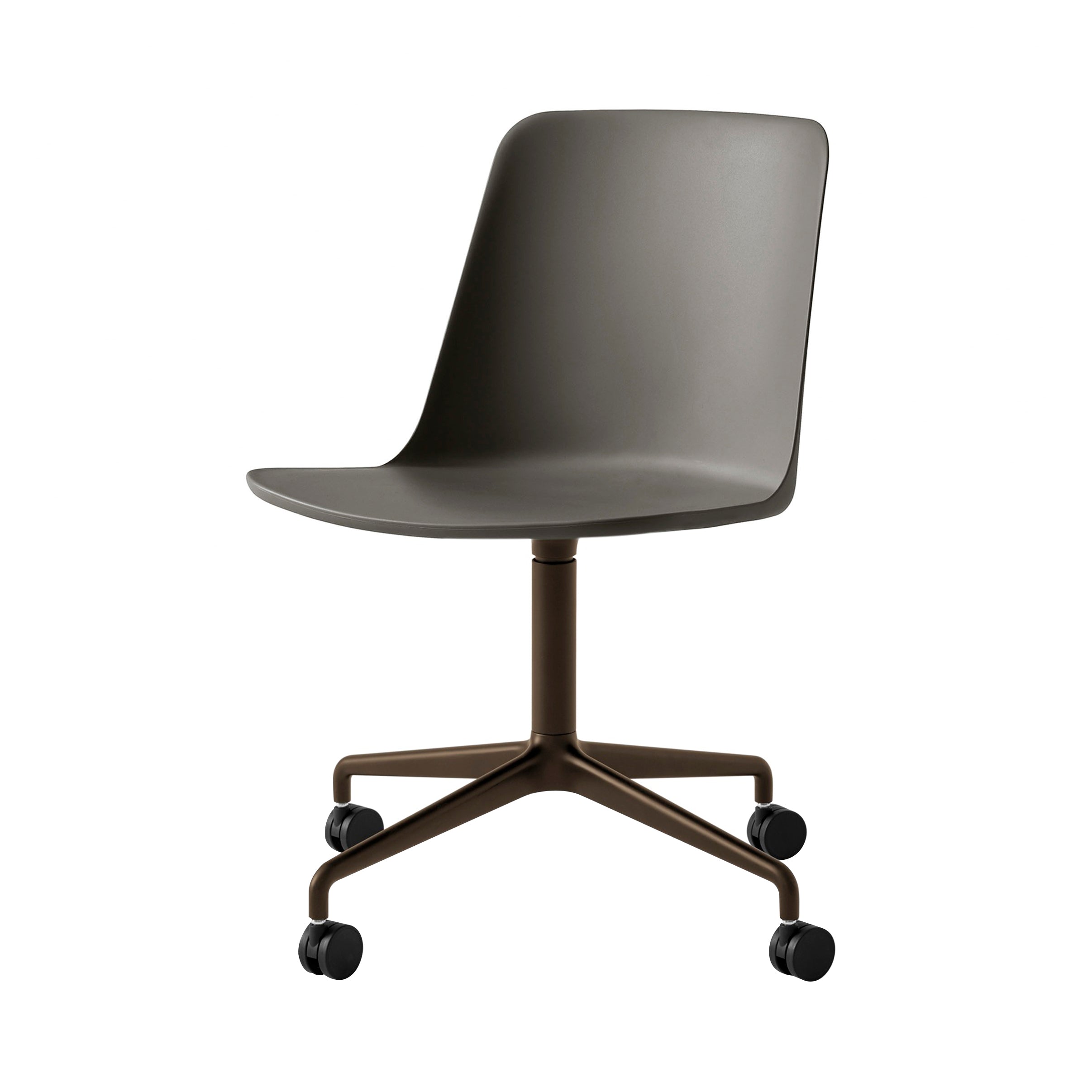 Rely Chair: HW21 + Stone Grey + Bronzed