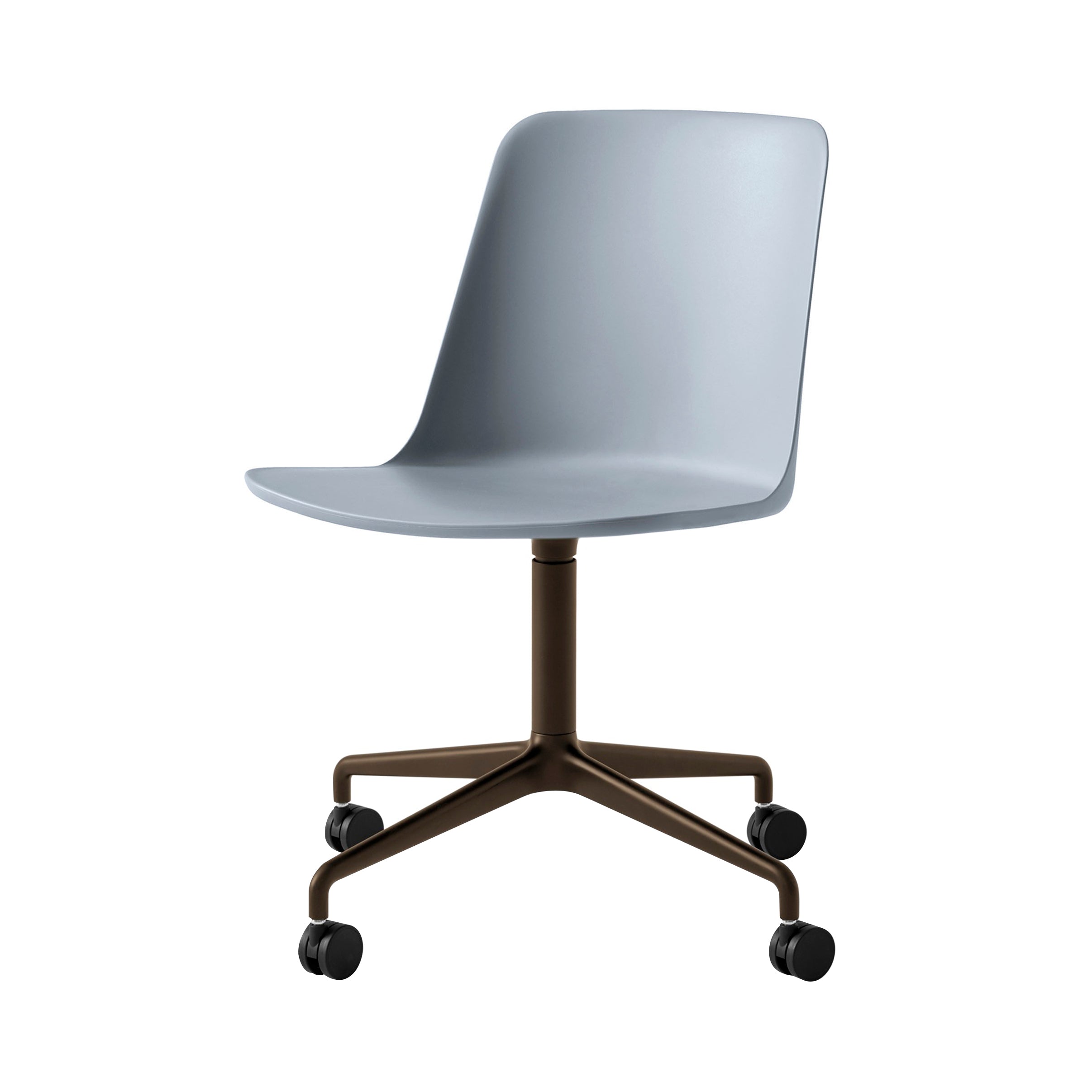 Rely Chair: HW21 + Light Blue + Bronzed