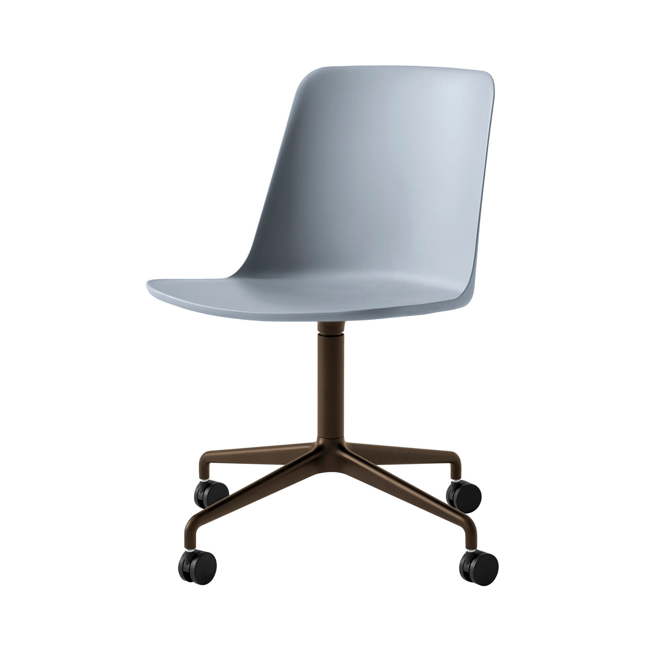 Rely Chair: HW21 + Light Blue + Bronzed