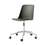 Rely Chair: HW28 + Bronze Green + Polished Aluminum