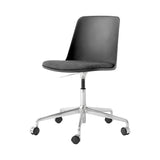 Rely Chair: HW29 + Stone Grey + Polished Aluminum