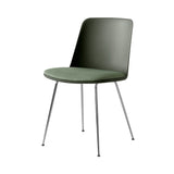 Rely Chair HW7: Chrome Base + Bronze Green