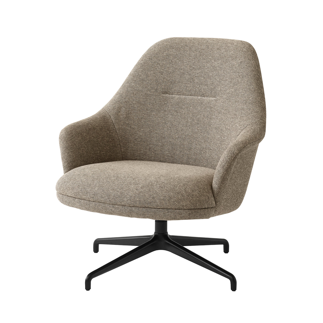 Rely Highback Lounge Chair: HW139 + Black