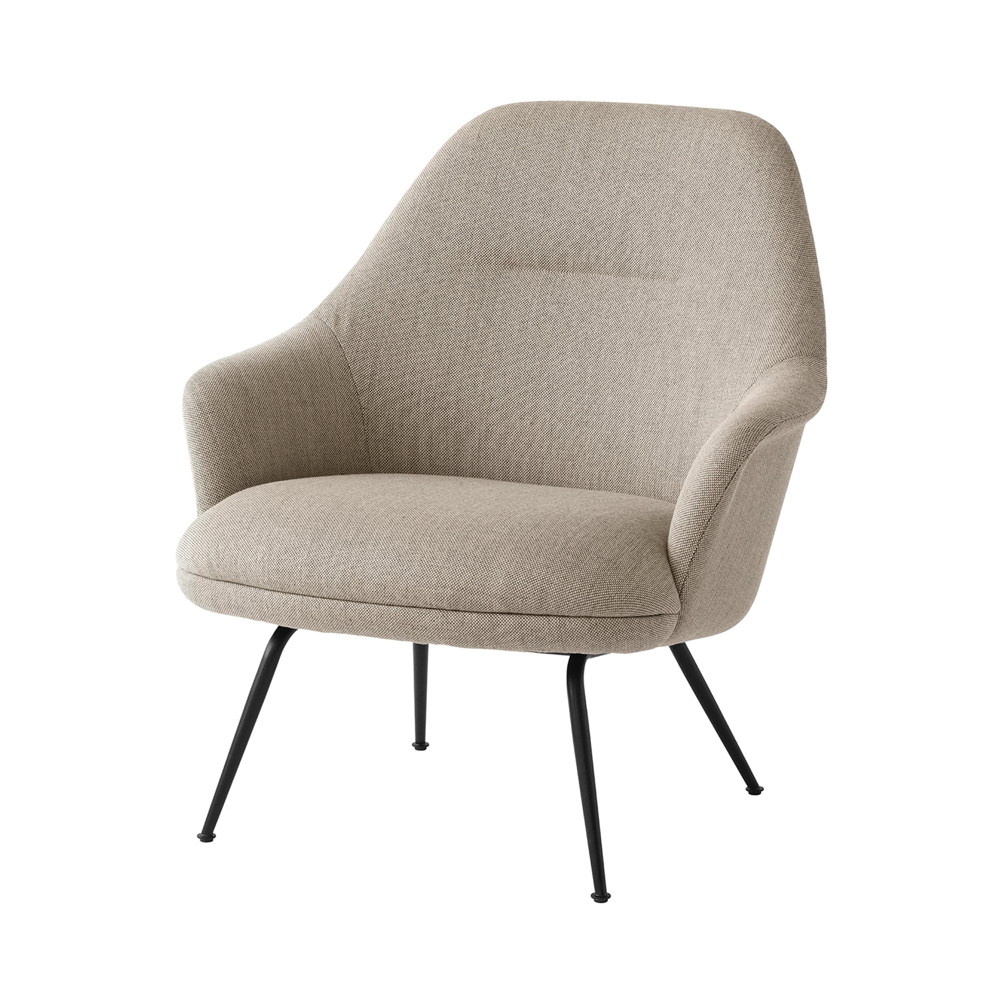 Rely Highback Lounge Chair: HW140 + Black