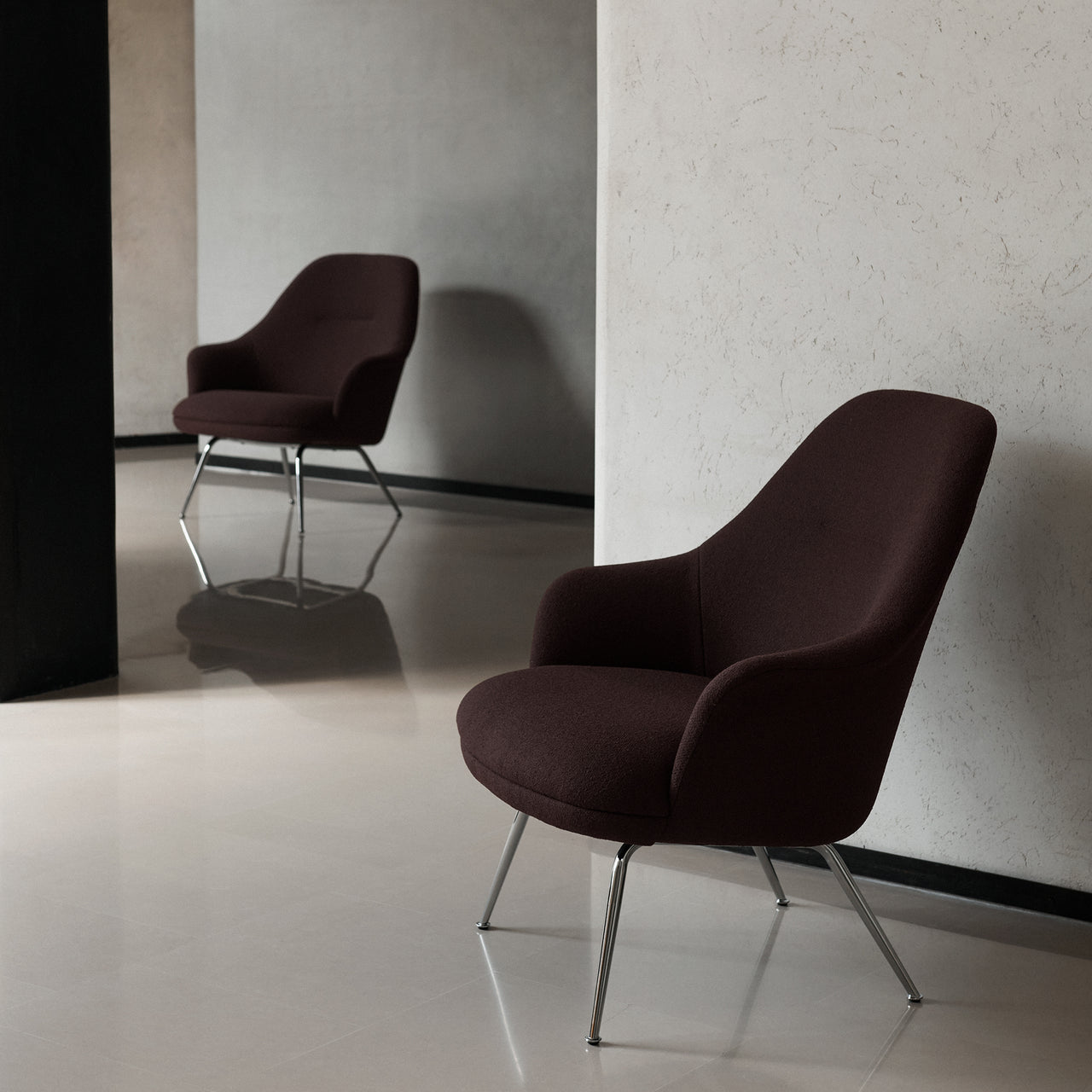 Rely Highback Lounge Chair: HW140 + LS