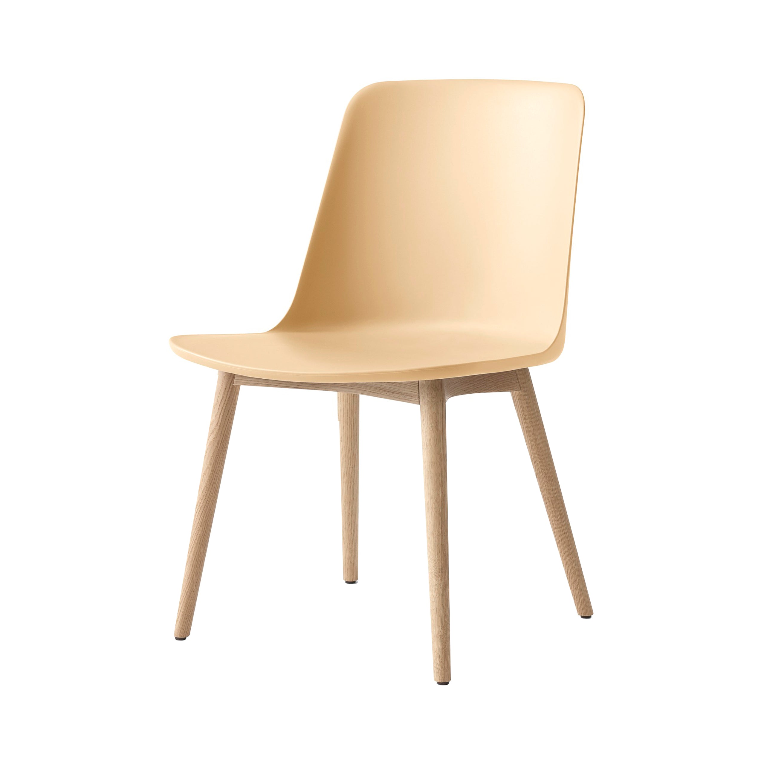 Rely Side Chair: HW71 + Beige Sand + Clear Lacquered Oak