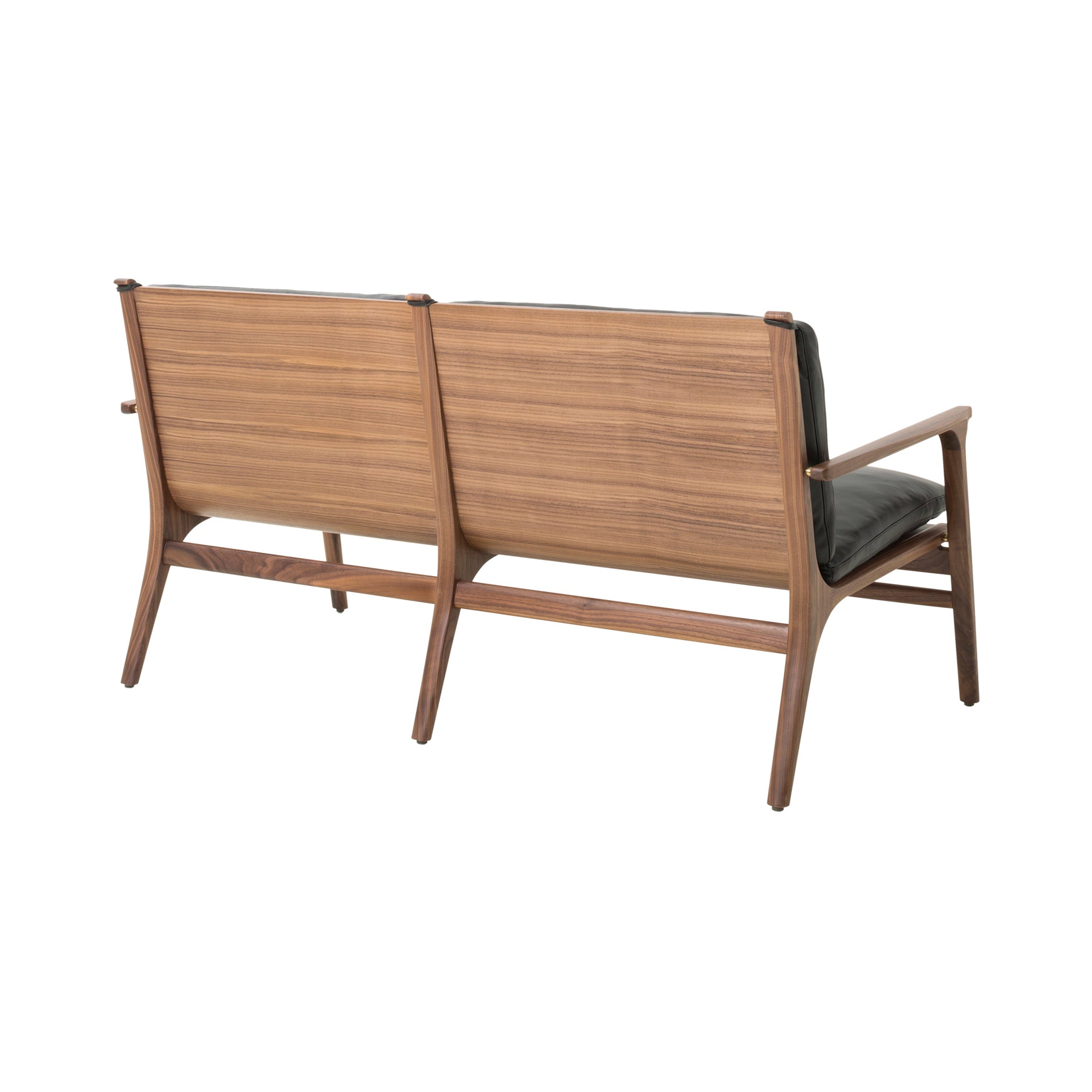 Ren Lounge Chair 2 Seater: Natural Walnut