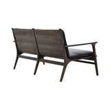 Ren Lounge Chair 2 Seater: Dark Brown Oak