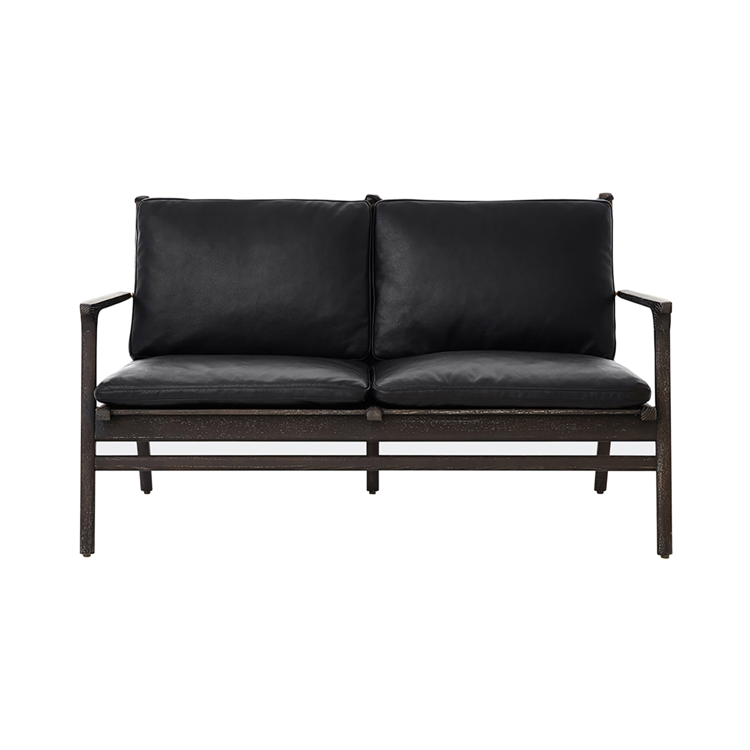 Ren Lounge Chair 2 Seater: Dark Brown Oak
