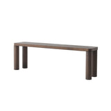 Offset Bench: Umber Stained Oak