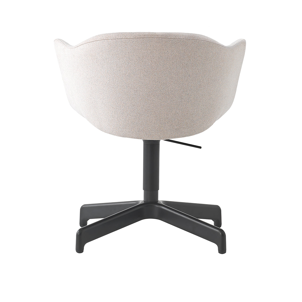 Felix Swivel Chair: Black + Without Casters