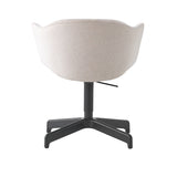 Felix Swivel Chair: Black + Without Casters