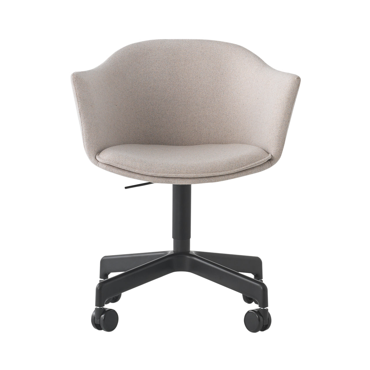 Felix Swivel Chair: Black + With Casters