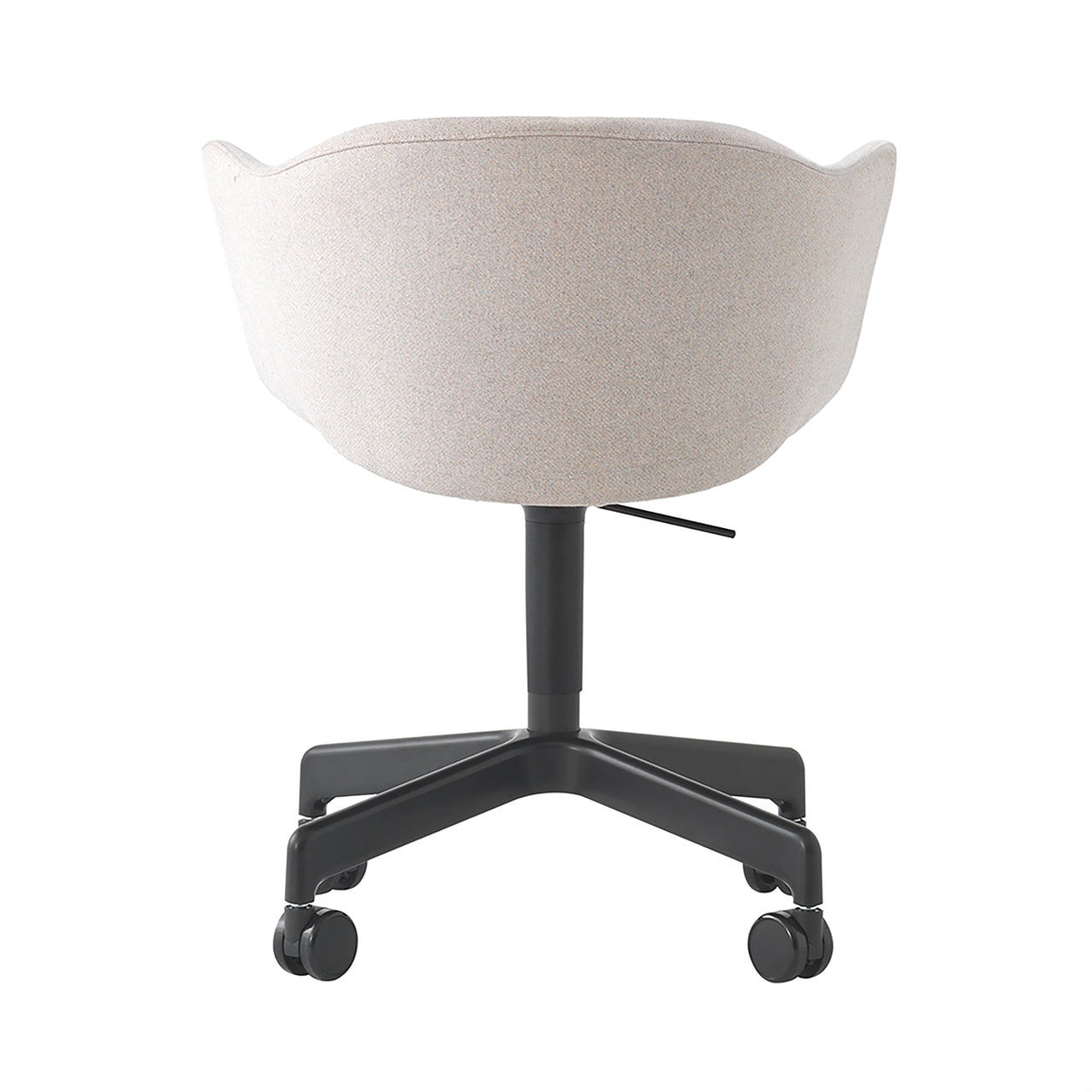 Felix Swivel Chair: Black + With Casters