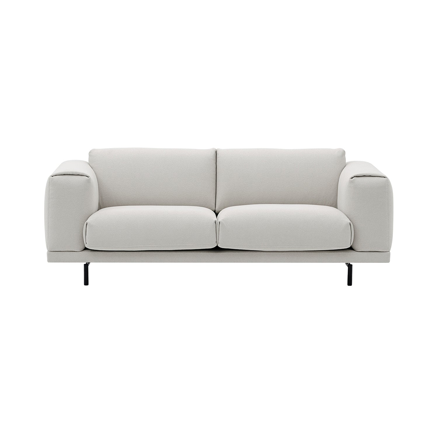 Rest 2 Seater Sofa: Metal Base