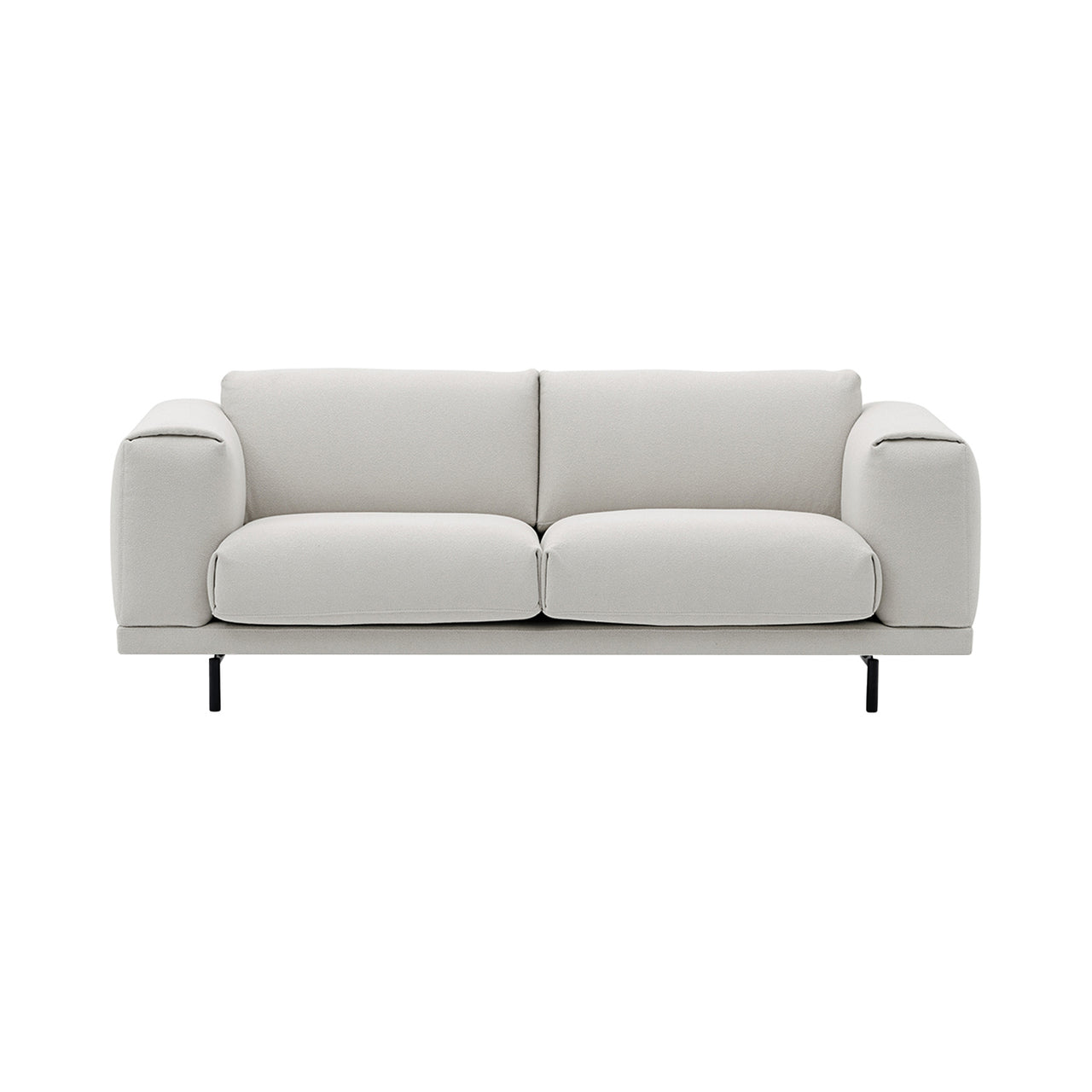 Rest 2 Seater Sofa: Metal Base