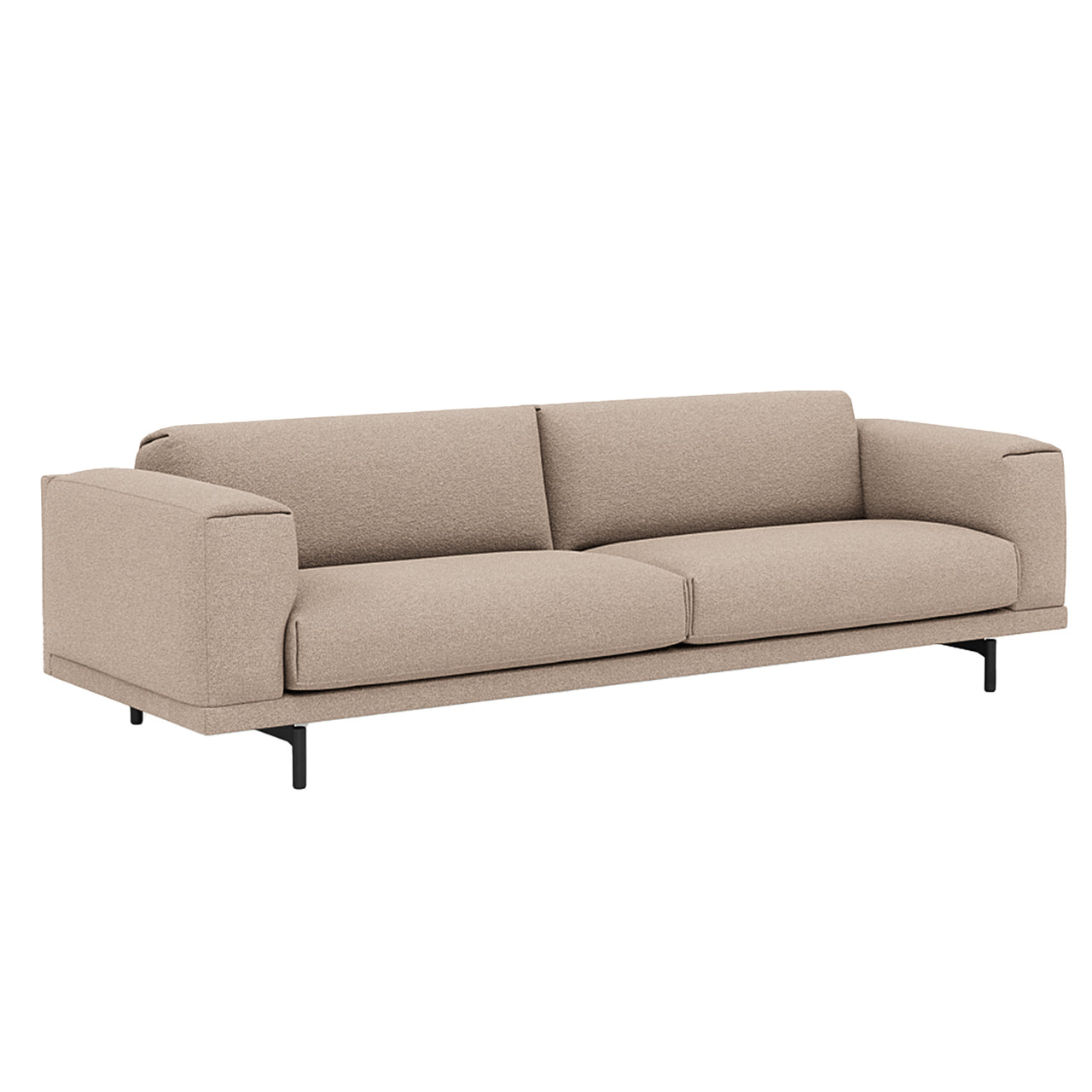 Rest 3 Seater Sofa: Metal Base