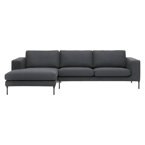 Neo Sectional Sofa: Left + Black Nickel