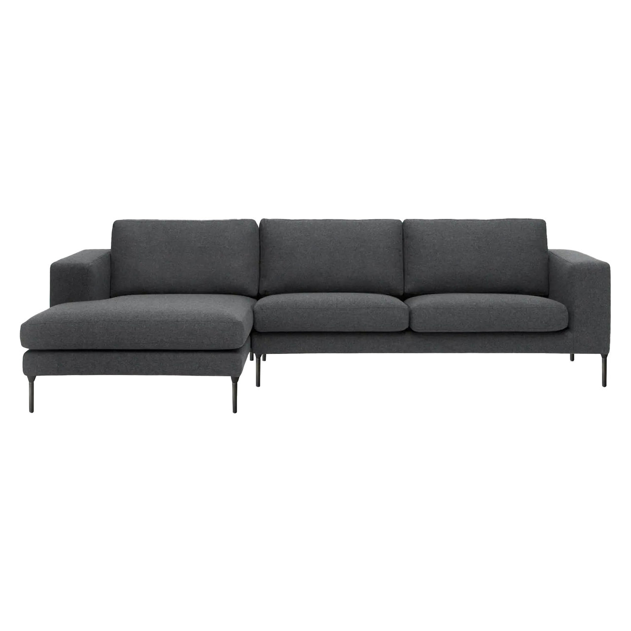 Neo Sectional Sofa: Right + Black Nickel