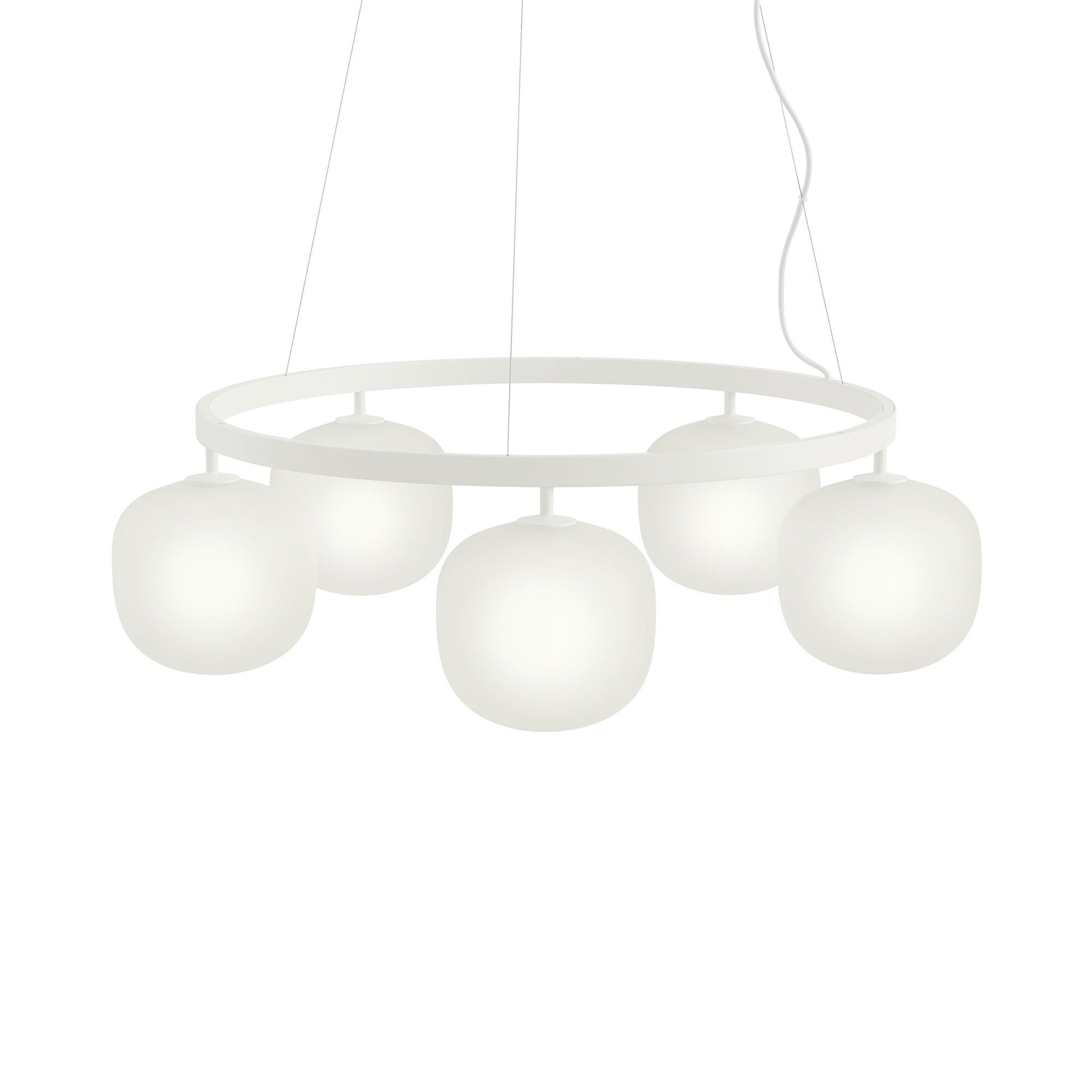 Rime Chandelier: White