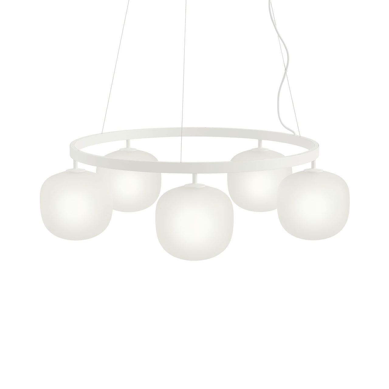 Rime Chandelier: White