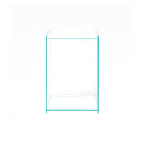 Rivet Box Table: Glass