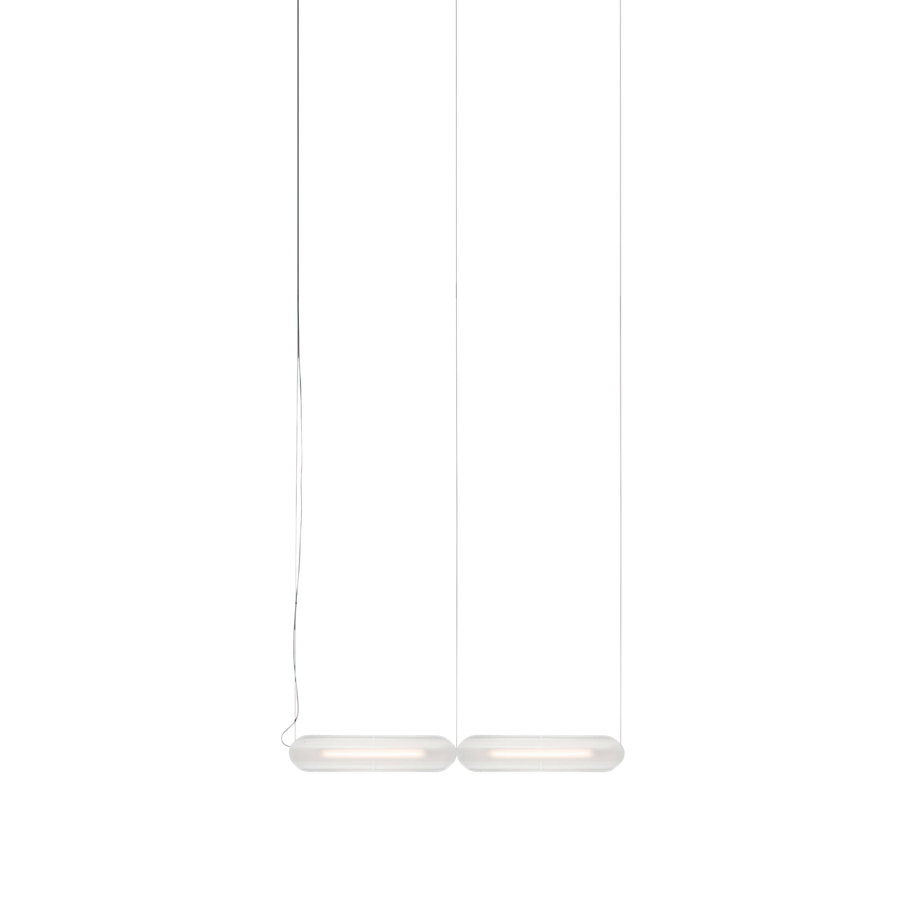 Vale System Y-Axis Pendant Light: Horizontal + End-to-End + Vale 2 + Silica