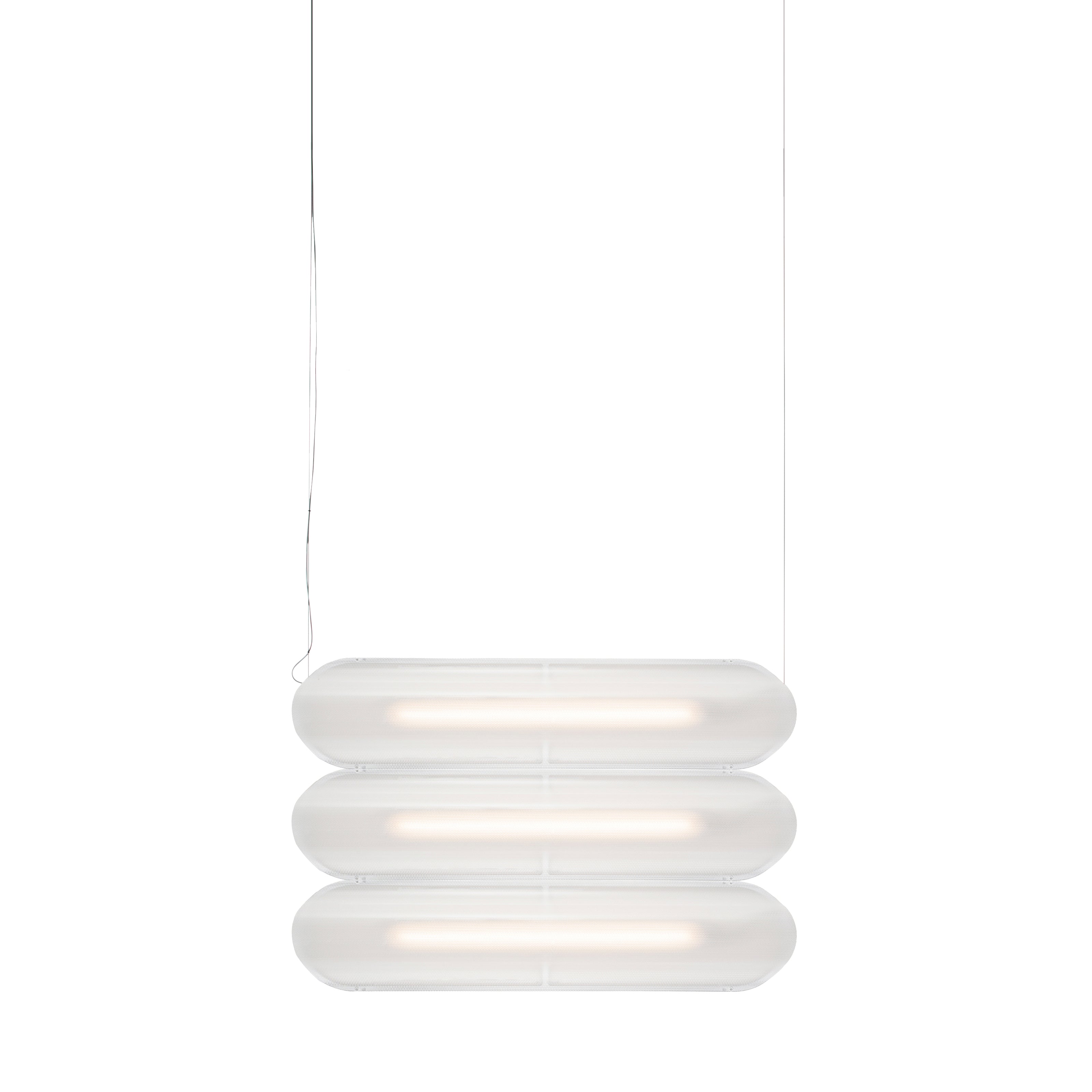 Vale System Y-Axis Pendant Light: Horizontal + Side-to-Side + Vale 3 + Silica