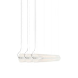 Vale System X-Axis Pendant Light: Horizontal + Side-to-Side + Vale 3 + Silica