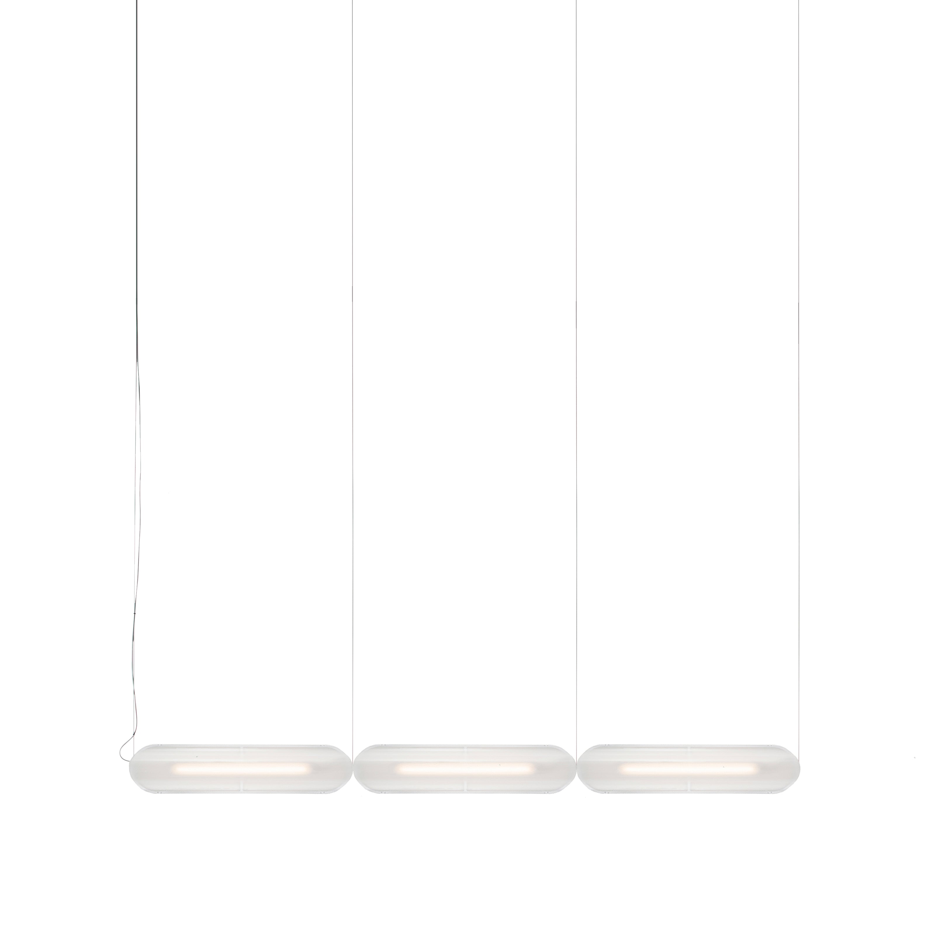 Vale System Y-Axis Pendant Light: Horizontal + End-to-End + Vale 3 + Silica