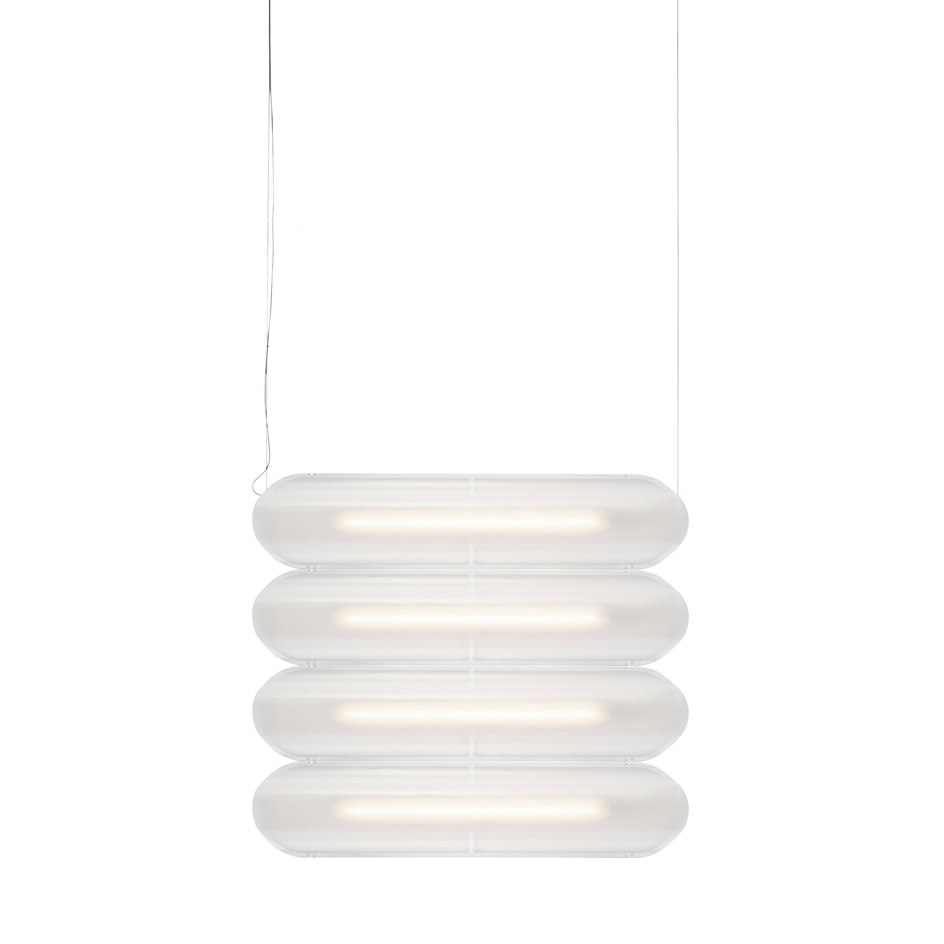 Vale System Y-Axis Pendant Light: Horizontal + Side-to-Side + Vale 4 + Silica