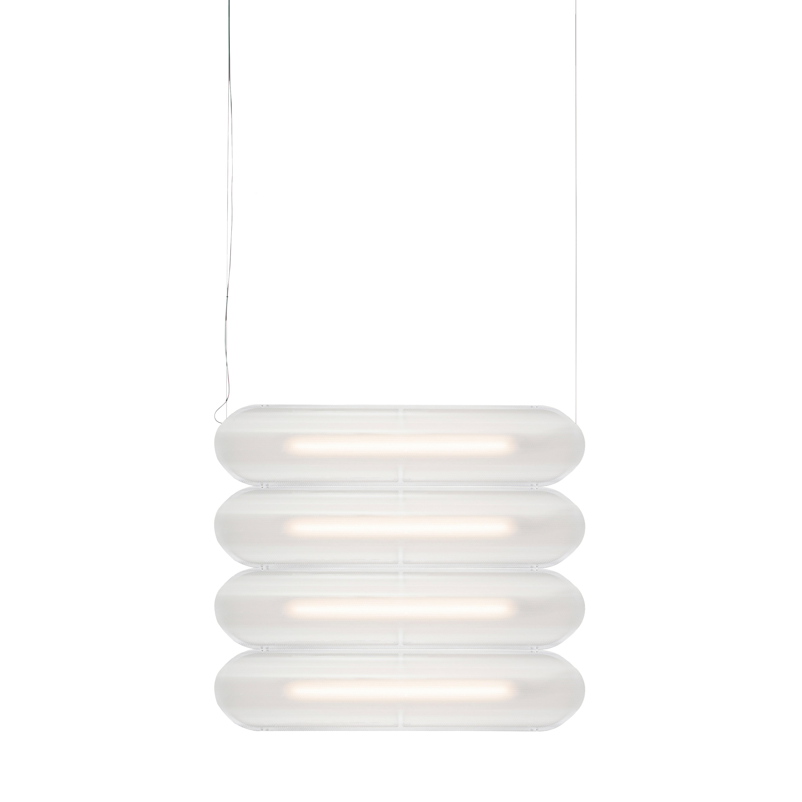 Vale System Y-Axis Pendant Light: Horizontal + Side-to-Side + Valve 4 + Silica
