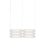 Vale System Y-Axis Pendant Light: Horizontal + Side-to-End + Silica + Vale 6 - SE2