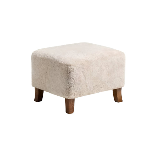 Sampo Ottoman: Fumed Oak + Leather Category 2