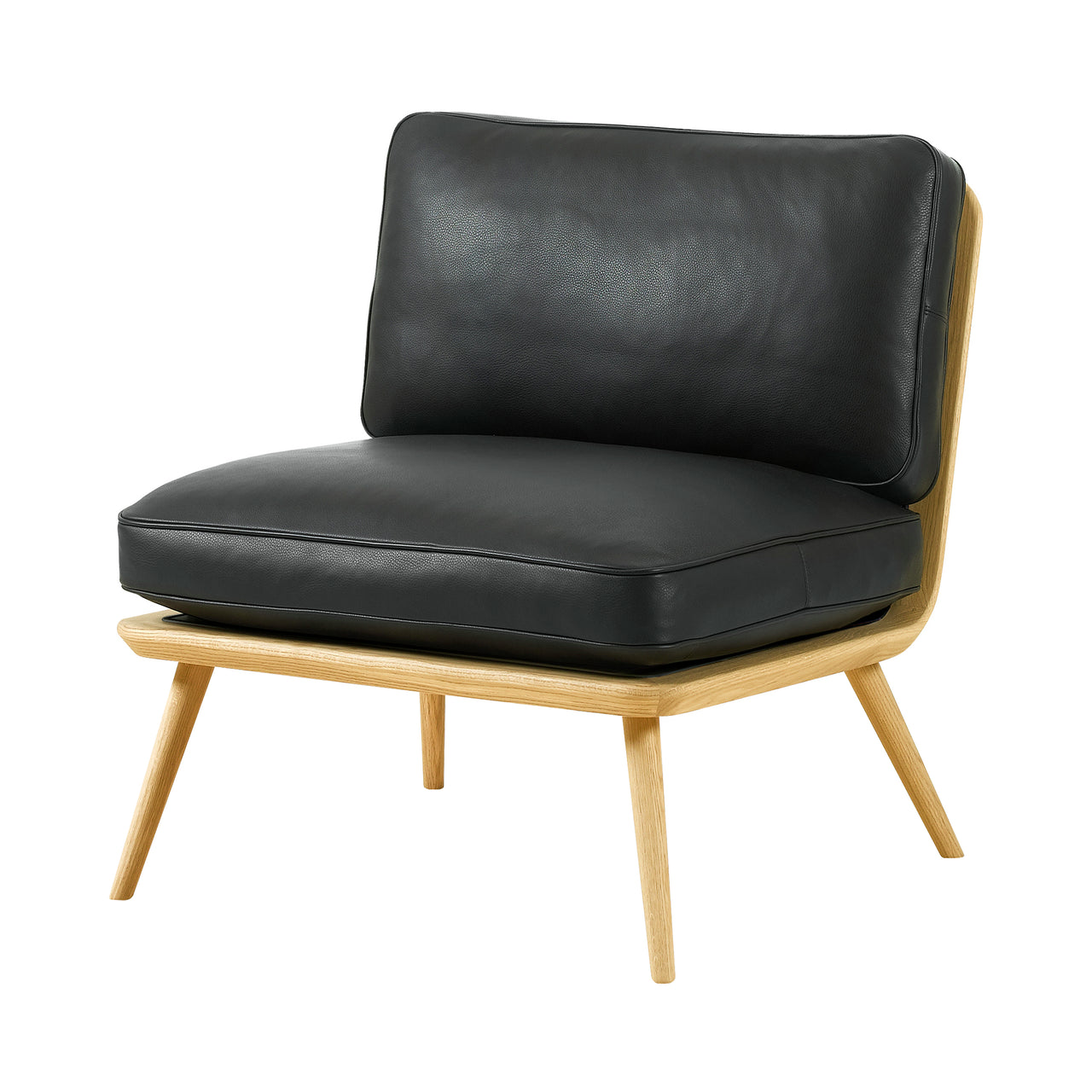 Spine Lounge Suite Chair: Lacquered Oak