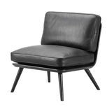 Spine Lounge Suite Chair Petit: Black Lacquered Ash