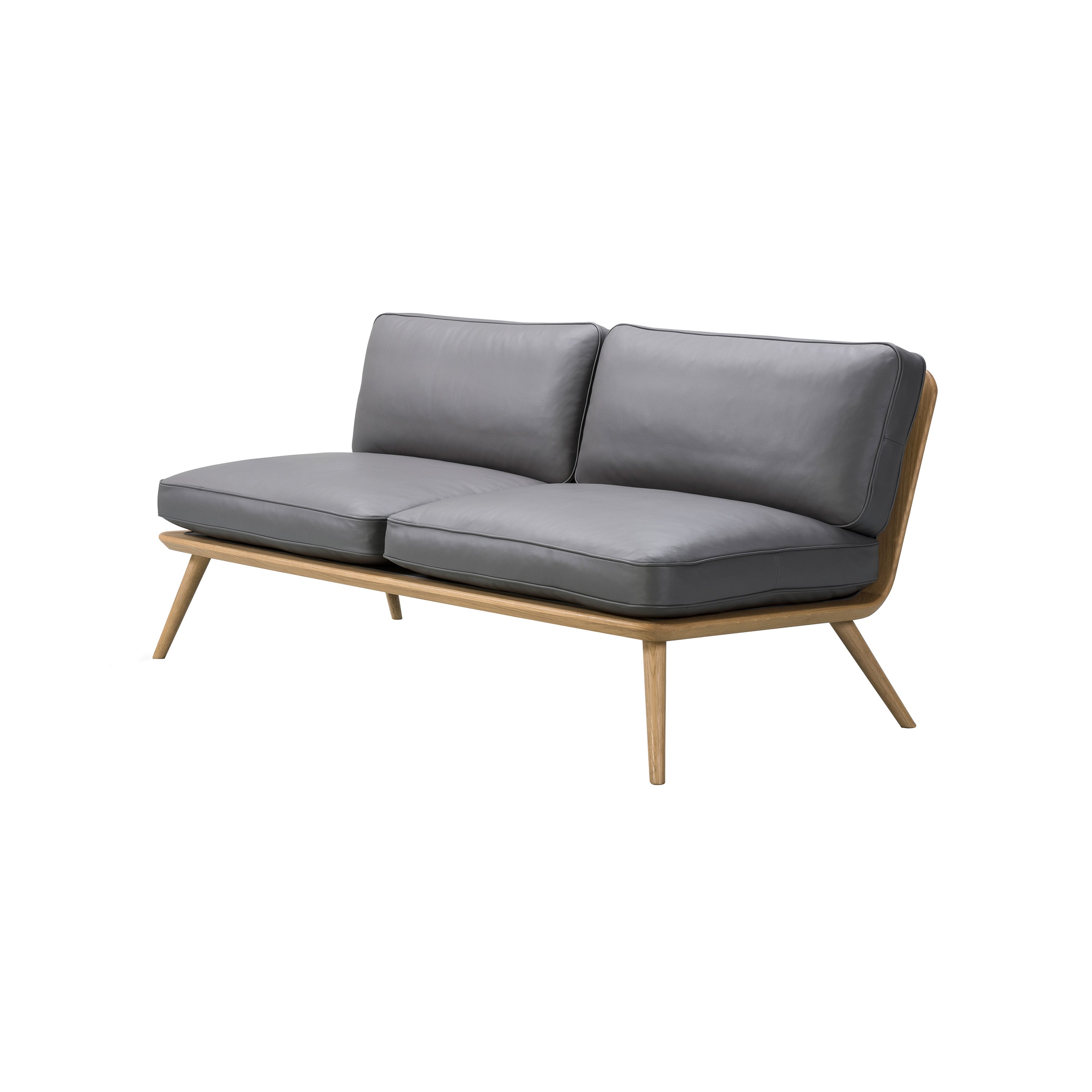 Spine Lounge Suite Sofa: Lacquered Oak