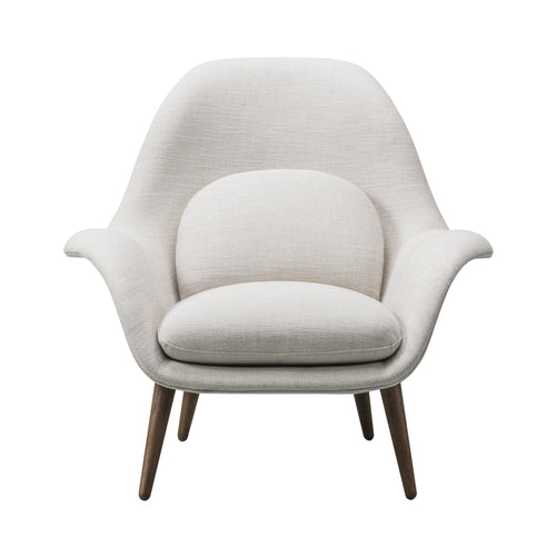 Swoon Lounge Chair: Smoked Stained Lacquered Oak