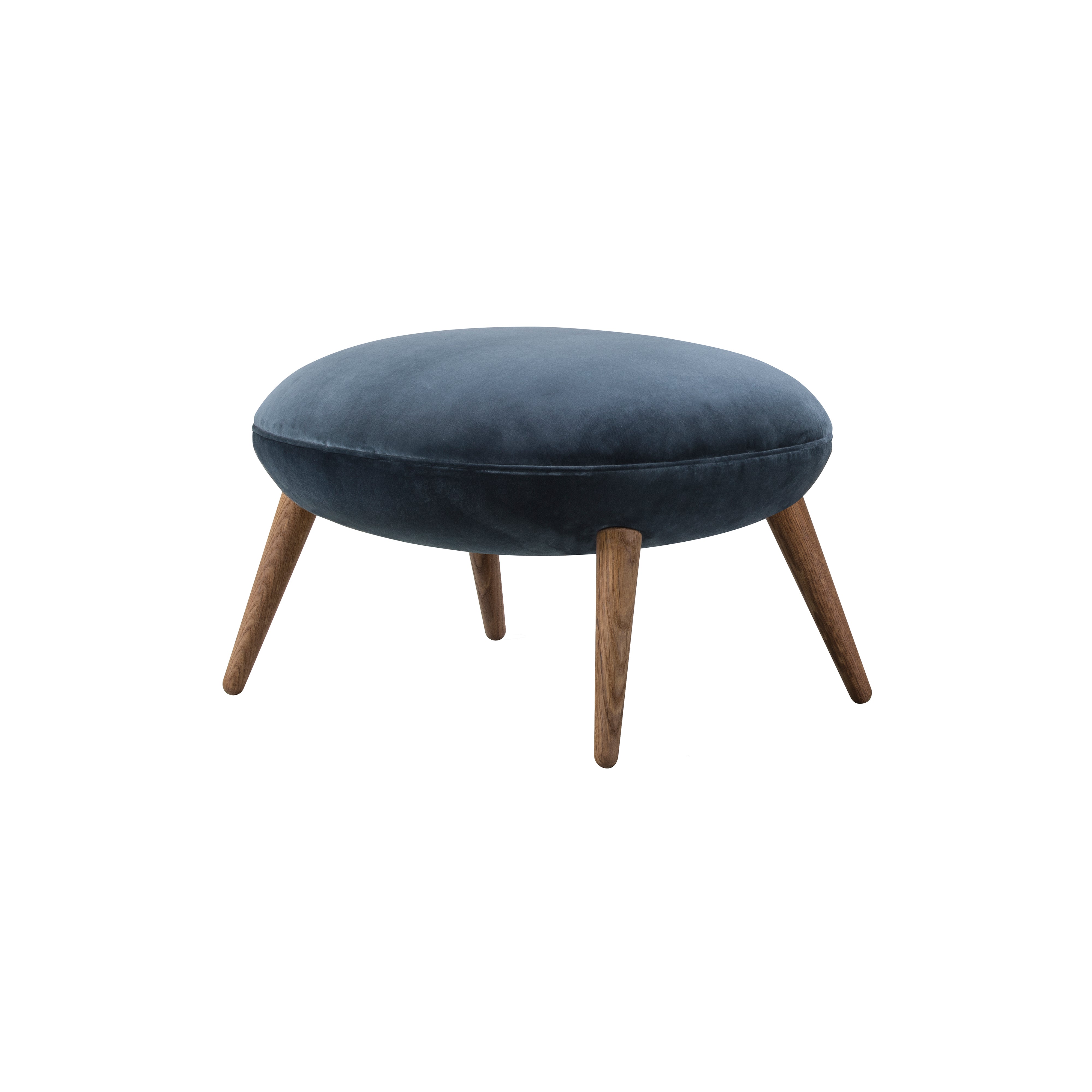 Swoon Ottoman: Lacquered Walnut