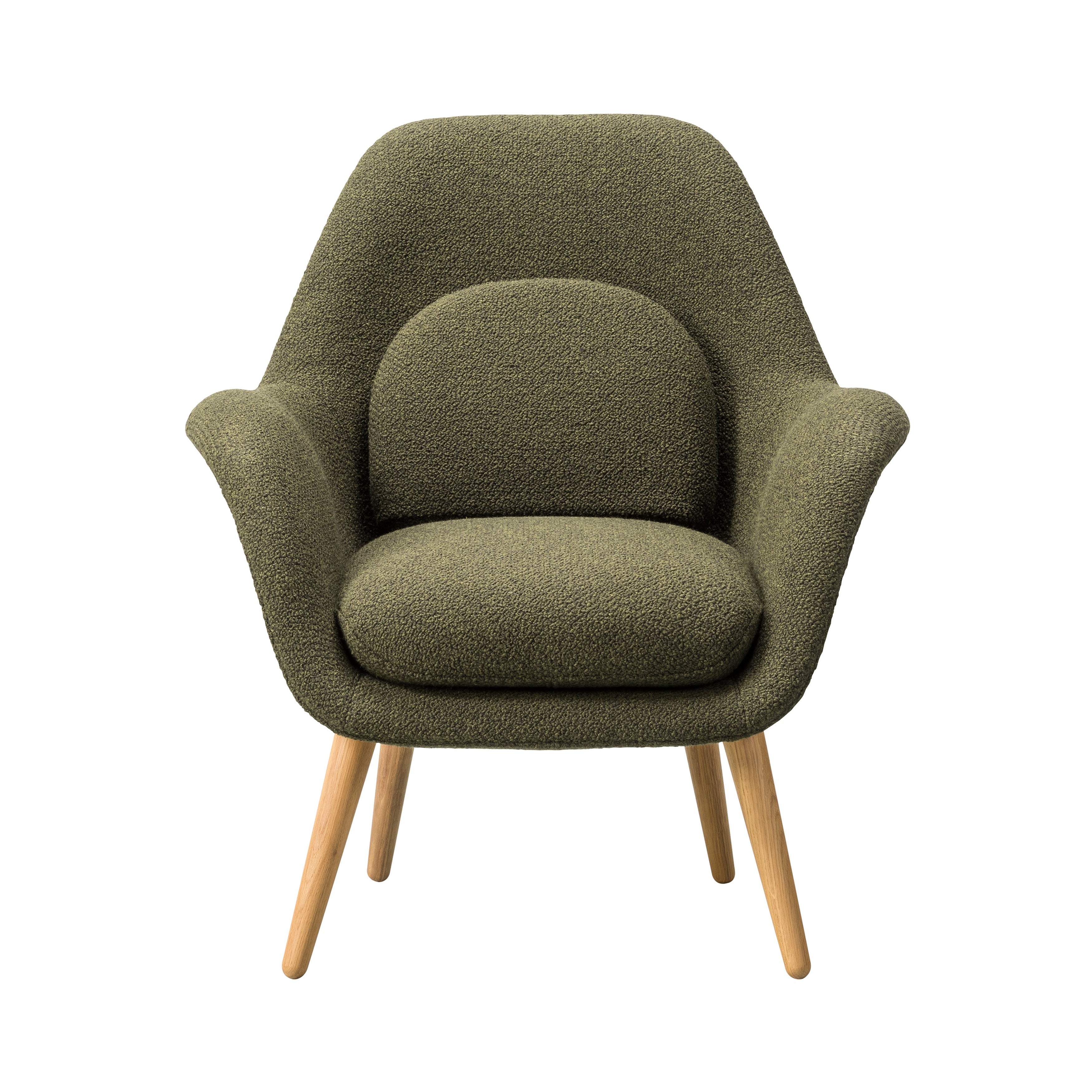 Swoon Lounge Chair Petit: Lacquered Oak