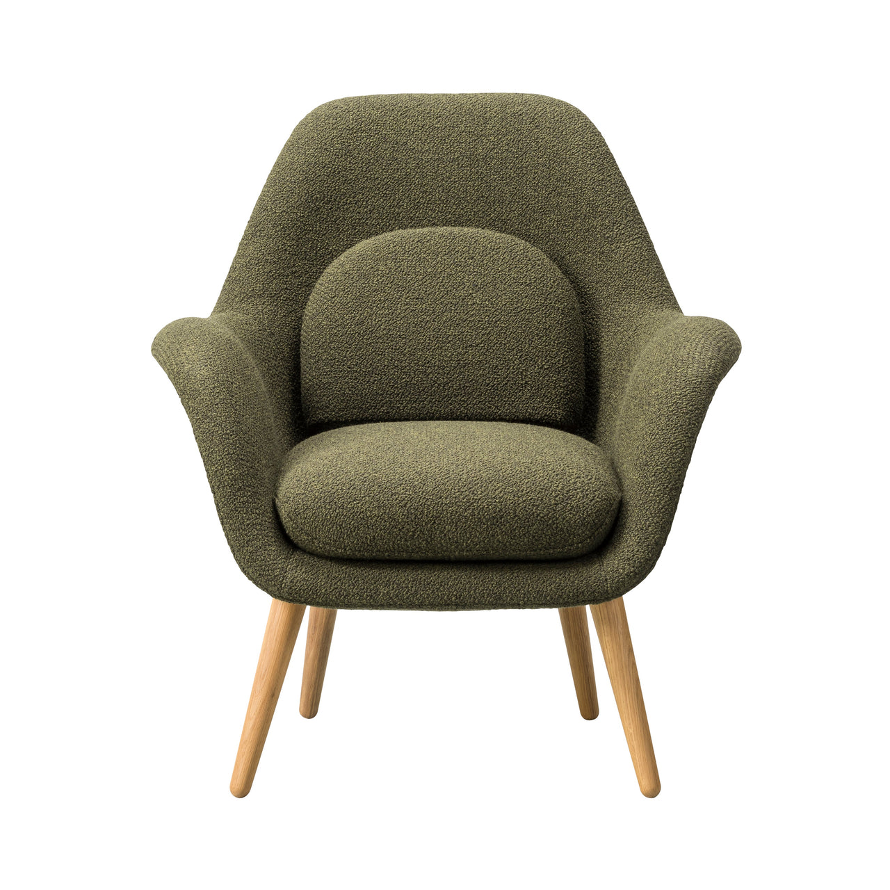 Swoon Lounge Chair Petit: Lacquered Oak