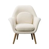 Swoon Lounge Chair Petit: Wood Base + Lacquered Walnut