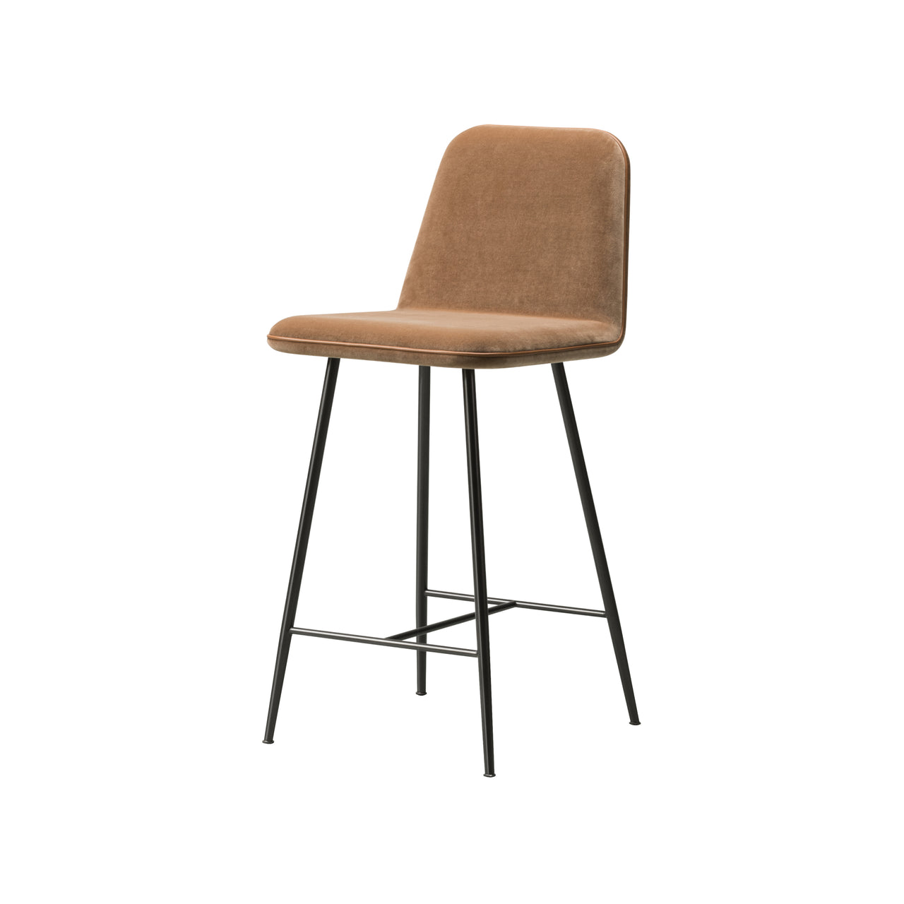 Spine Metal Base with Backrest Bar + Counter Stool: Counter