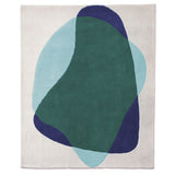 Serge Wool Rug: Blue + Green