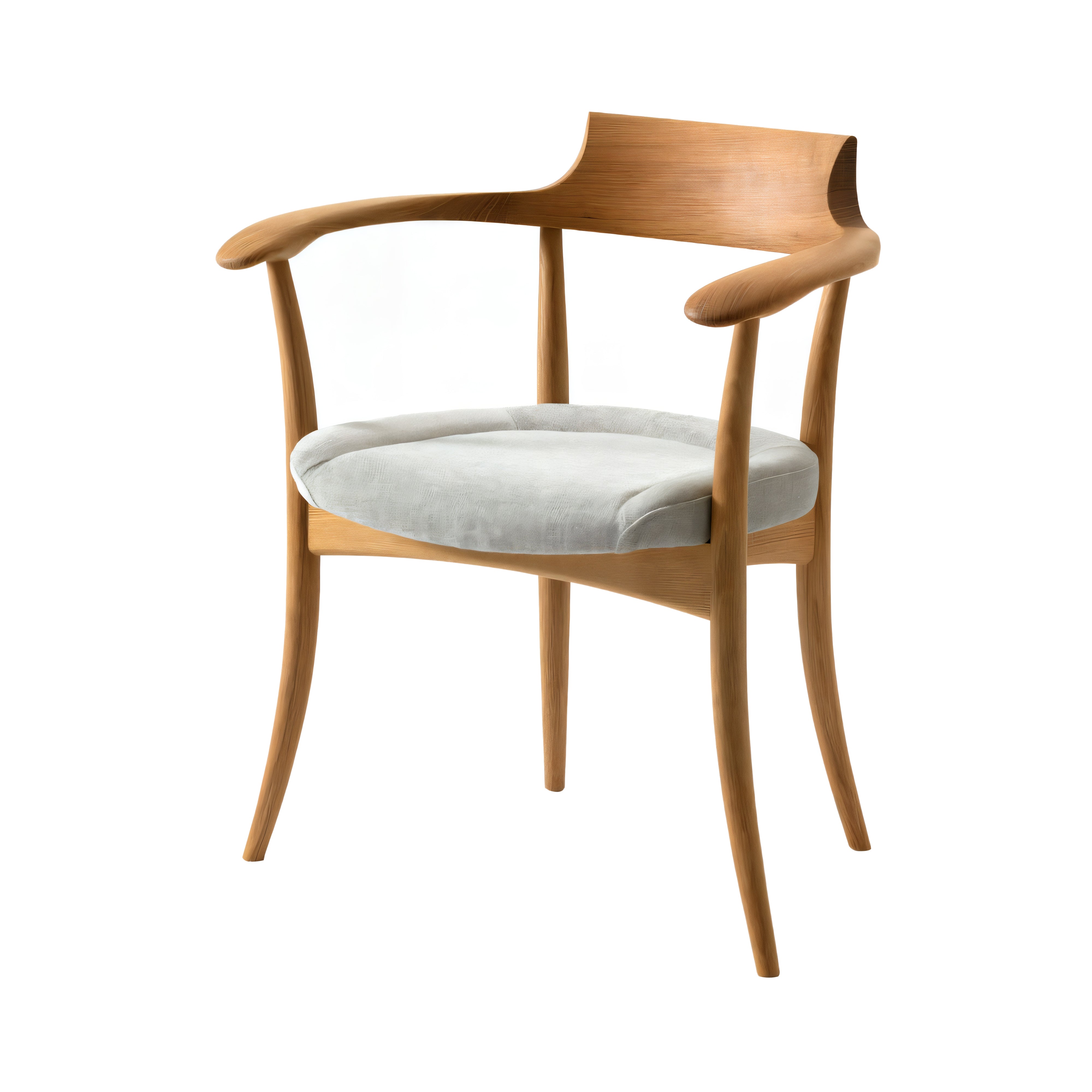 Crescent Armchair: Seat Upholstered