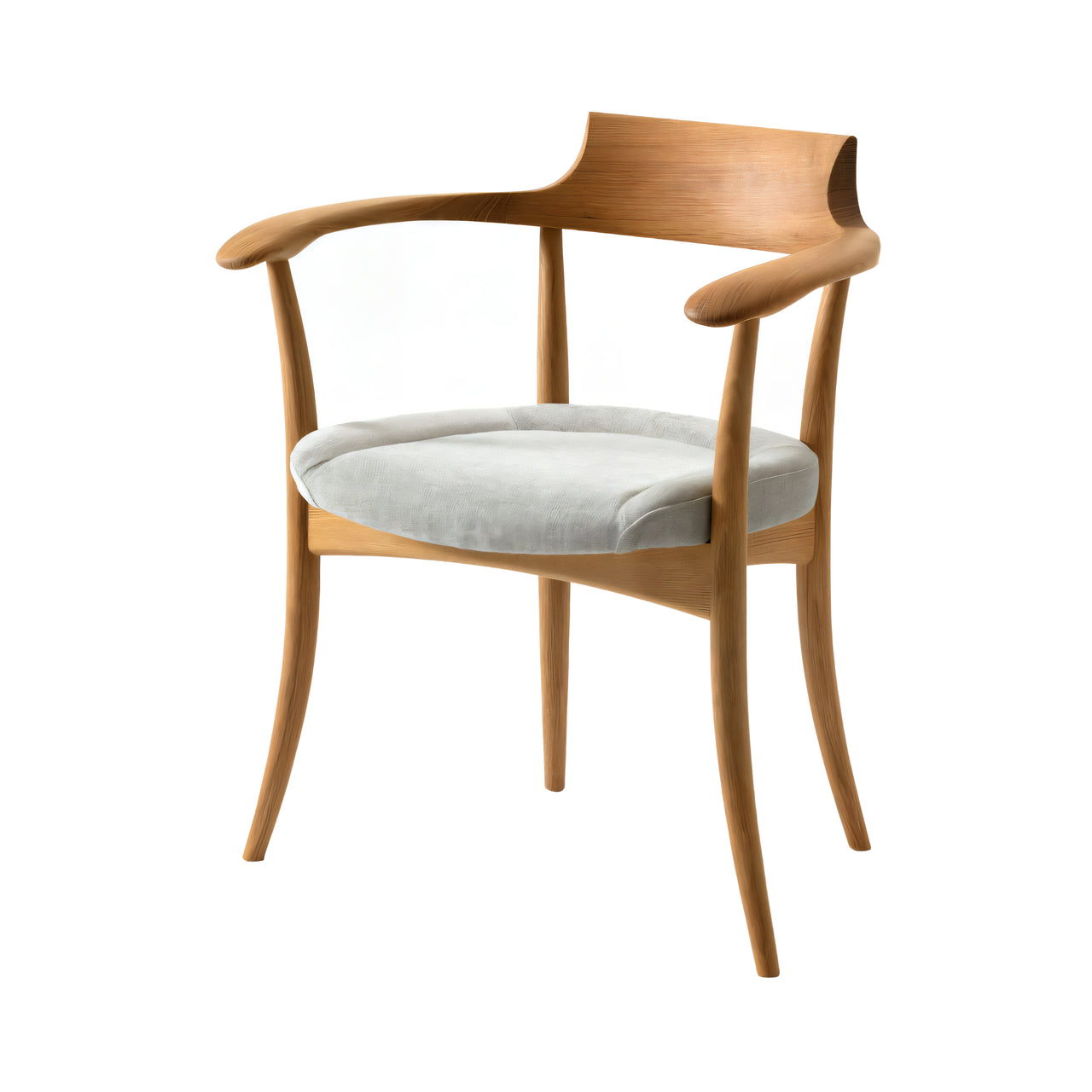 Crescent Armchair: Seat Upholstered